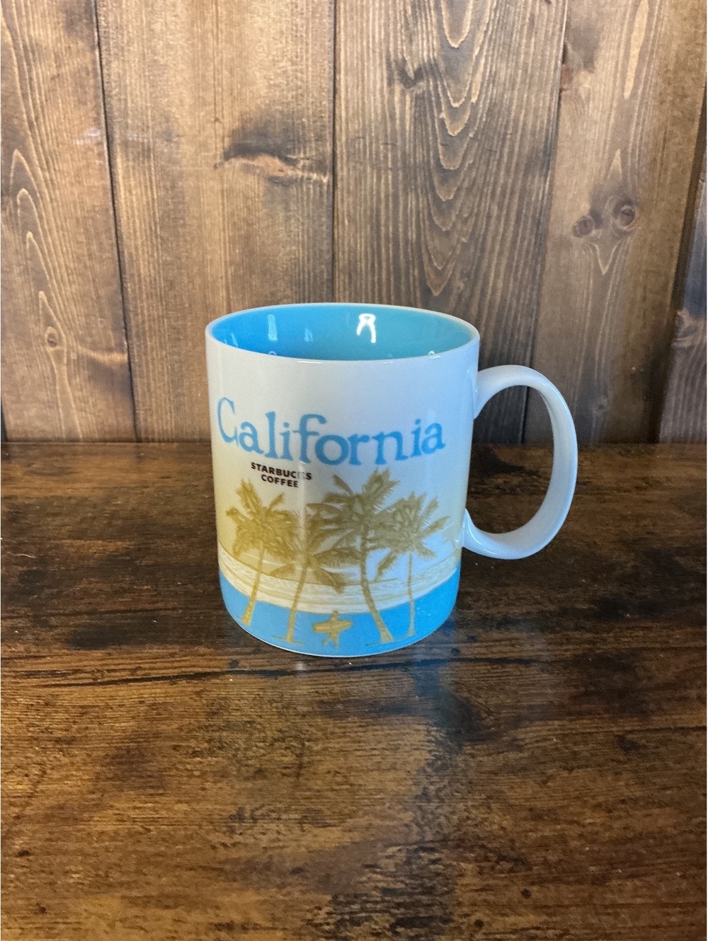 Starbucks California Mug Light Blue Interior